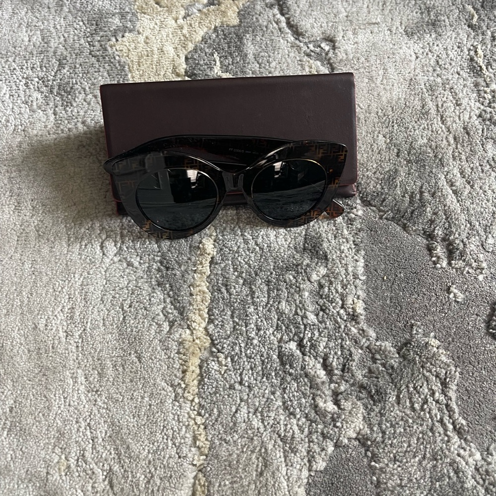 Fendi Brown Havana Cat-Eye Sunglasses